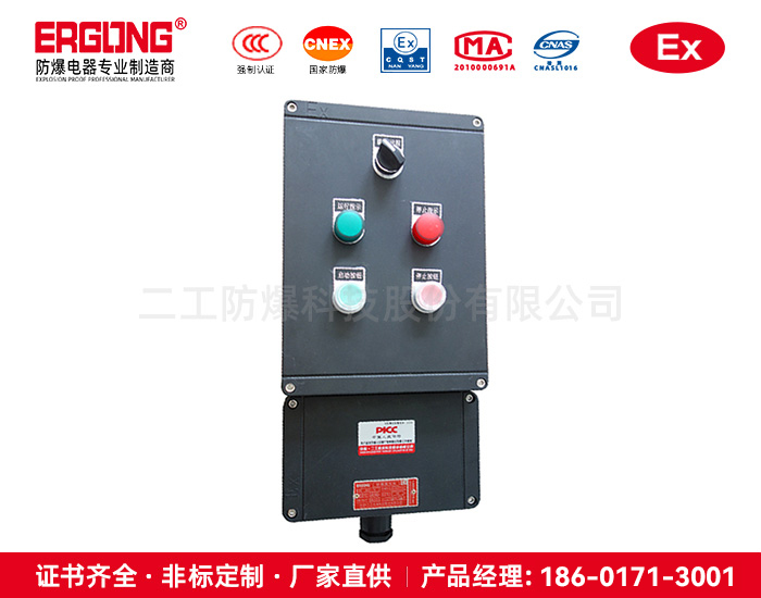 立式防爆按鈕箱控制多臺電動機(jī)